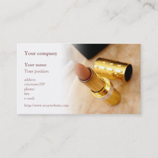 "Makeup products" business card