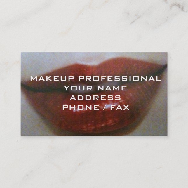 MAKEUP PROFESSIONAL BUSINESS CARD (Front)