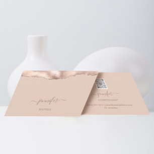 Makeup QR Code Powder Blush Skinny Business Card