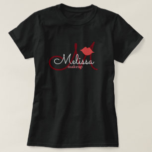 makeup salon name uniform black T-Shirt