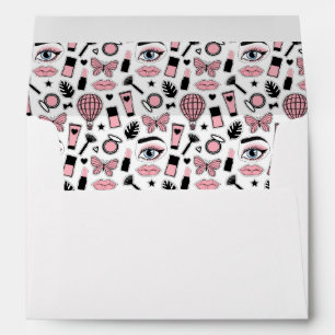Makeup Sticker Pattern Envelope