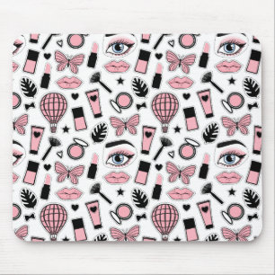 Makeup Sticker Pattern Mouse Mat