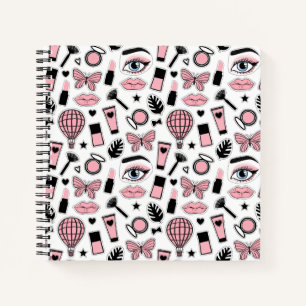 Makeup Sticker Pattern Notebook