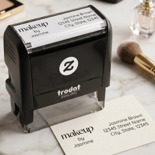 Makeup Studio Custom Return Address Elegant Self-inking Stamp