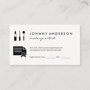 Makeup Tools Certified Appointment Card