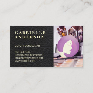 Makeup Tools   Womens Beauty and Hair Business Card