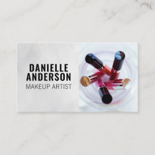 Makeup Up Lipsticks and Eyeliners Business Card