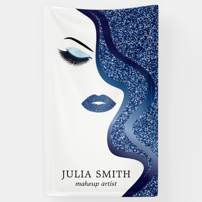 Makeup with glitter effect banner (Vertical)