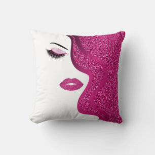 Makeup with glitter effect cushion