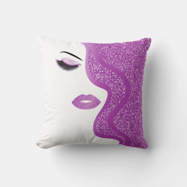 Makeup with glitter effect cushion (Front)