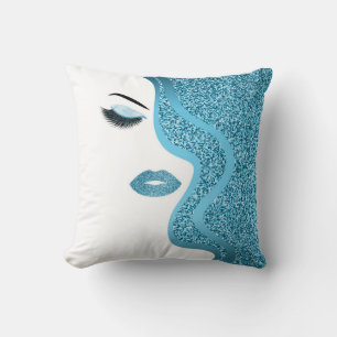 Makeup with glitter effect cushion
