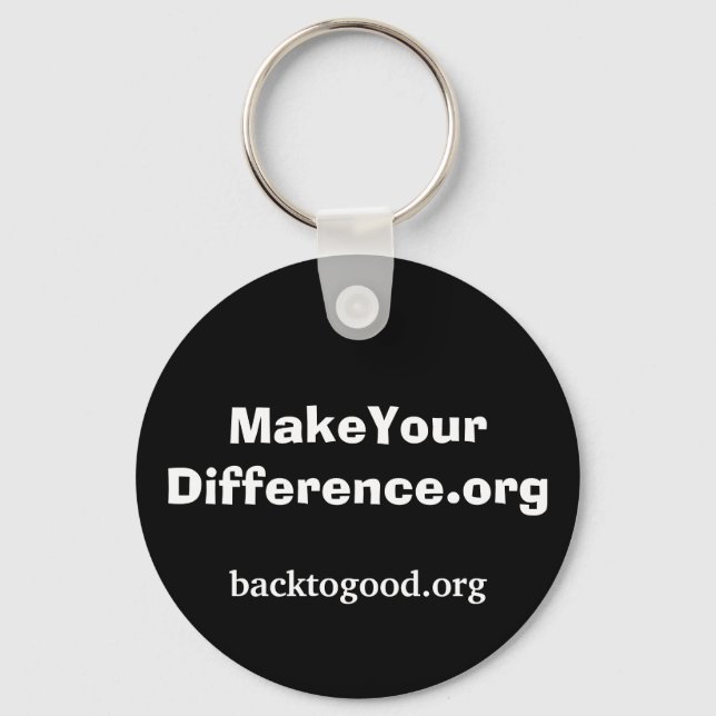 MakeYourDifference.org keychain (Front)
