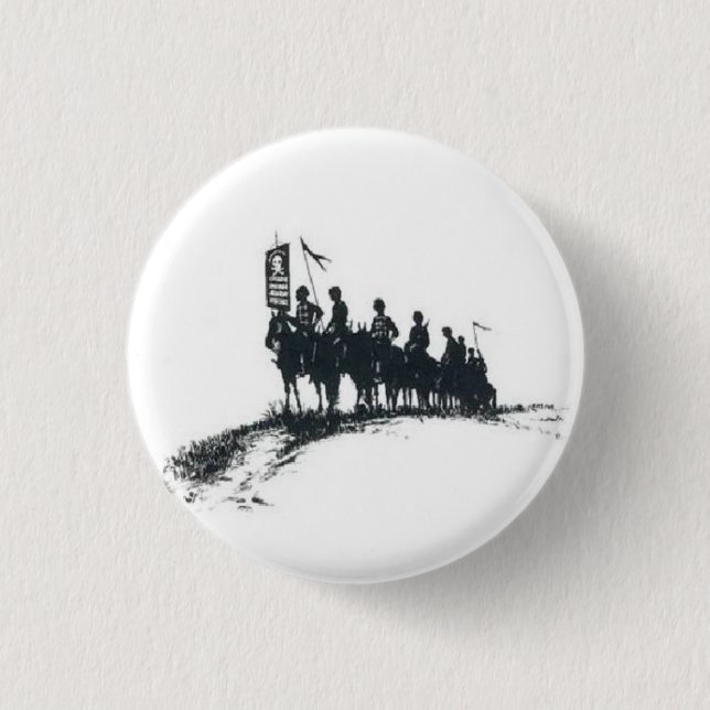 Makhno's Anarchist Army 3 Cm Round Badge (Front)