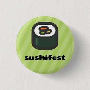 maki_green 3 cm round badge