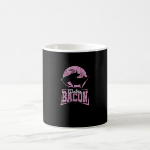 Makin Bacon Pork Funny Foodie Food Puns Adult Joke Coffee Mug