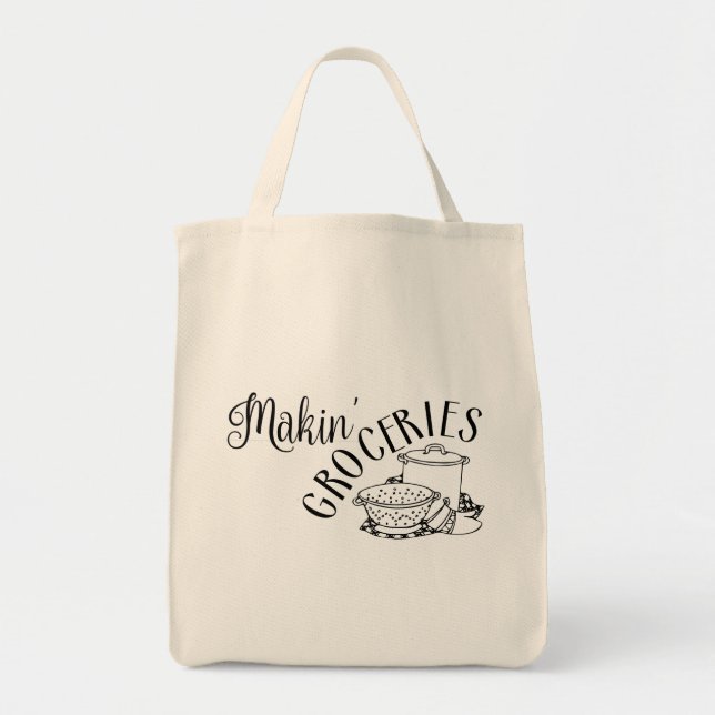 Makin Groceries Southern Fun Tote Bag (Front)