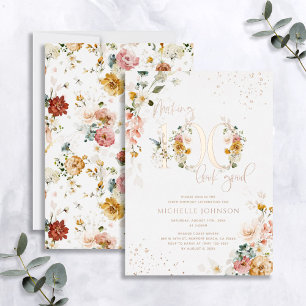 Making 100 Look Good Floral Rose Gold