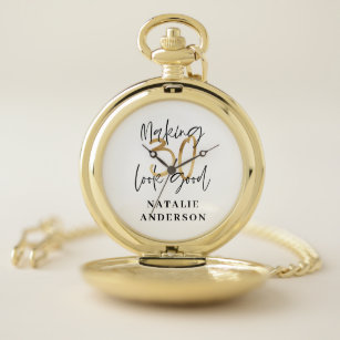 Making 30 look good gold birthday party favour mas pocket watch