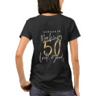 Making 50 look good age birthday personalised gold