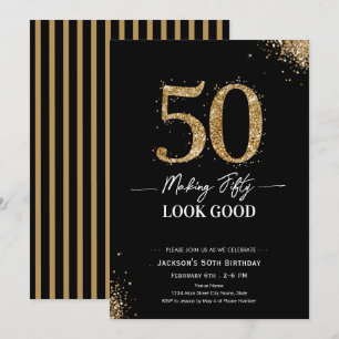 Making 50 Look Good Birthday Invitation