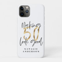 Making 50 look good gold birthday celebration