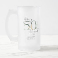 Making 50 Look Good Green Gold Botanical Birthday