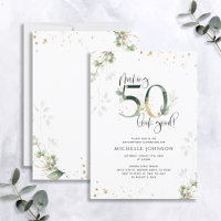 Making 50 Look Good Green Gold Botanical Birthday