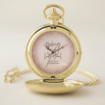 Making 50 look good rose gold birthday pocket watch<br><div class="desc">Making 50 look good rose gold birthday watch. perfect gift for her to mark this special birthday</div>