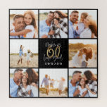 Making 60 look good gold black photo birthday  jigsaw puzzle<br><div class="desc">stylish black and gold making 60 look good photo collage gift</div>