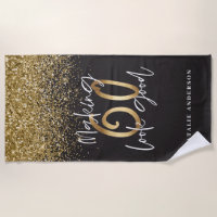 Making 60 look good gold glitter birthday