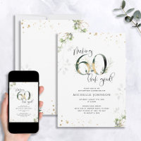 Making 60 Look Good Green Gold Botanical Birthday