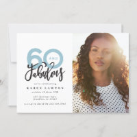 Making 60 look good photo birthday invitation
