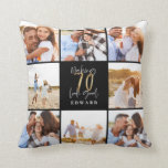 Making 70 look good gold black photo birthday cushion<br><div class="desc">Celebrate your 70th birthday in style with these black and gold effect 70th birthday design. A modern design with script text and bold graphics. Change the colour to customise. Part of a collection.</div>