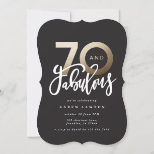 Making 70 look good gold modern birthday