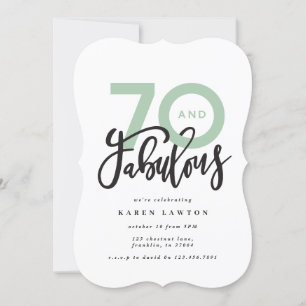 Making 70 look good modern birthday