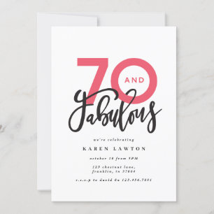 Making 70 look good modern birthday