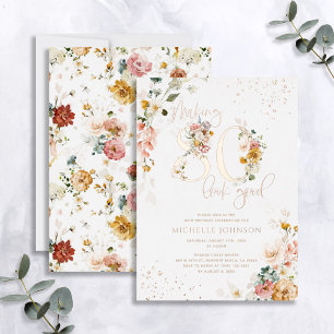 Making 80 Look Good Floral Rose Gold