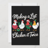 Making A List Chicken It Twice Christmas Rooster