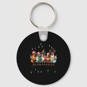 Making A List Chicken It Twice Christmas Xmas Chic Key Ring