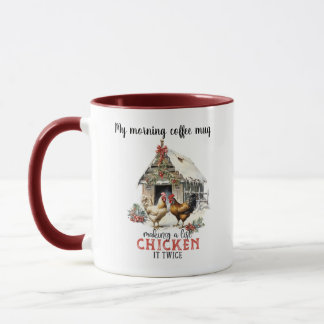 Making a list chicken it twice funny personalise mug