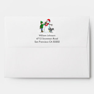 Making a Snowman Envelope