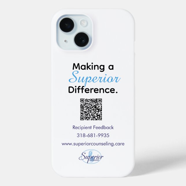 Making a Superior Difference-Recipient Feedback Case-Mate iPhone Case (Back)