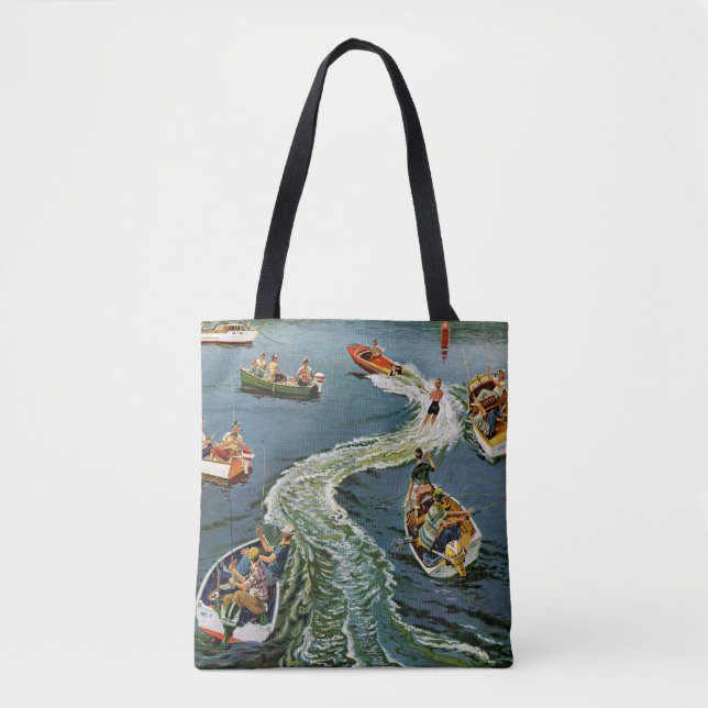 Making A Wake by Ben Kimberly Pins Tote Bag (Front)