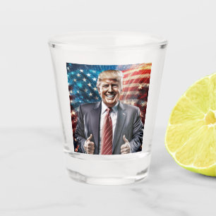 Making America Great Again - President Trump   Shot Glass