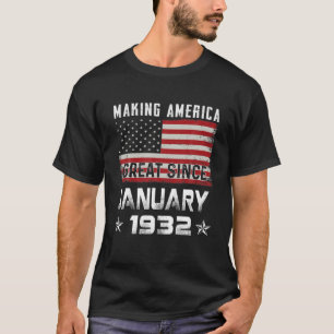 Making America Great Since January 1932 Birthday 9 T-Shirt