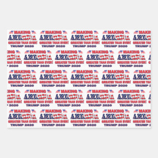 Making America Greater than Ever Trump 2020 Wrapping Paper Sheet