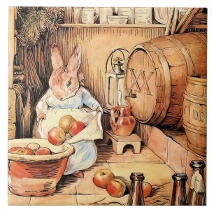 “Making Apple Cider” by Beatrix Potter Tile