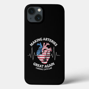 Making Arteries Great Again Cardiac Cath Lab iPhone 13 Case