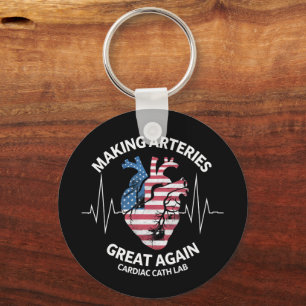Making Arteries Great Again Cardiac Cath Lab  Key Ring