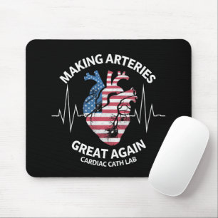 Making Arteries Great Again Cardiac Cath Lab  Mouse Mat